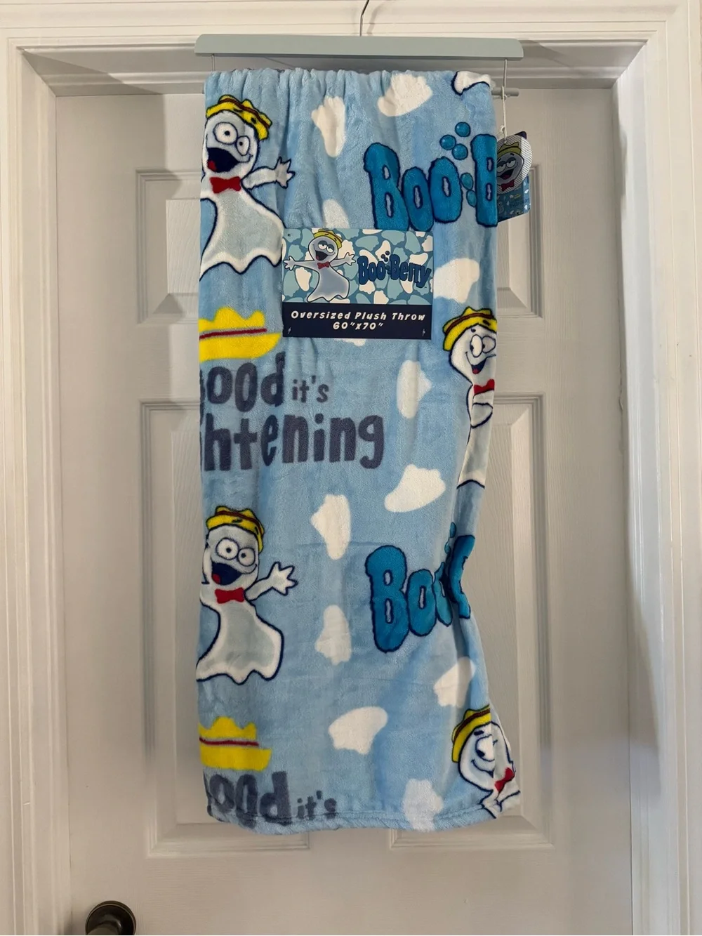 General Mills Boo Berry Halloween throw Blanket